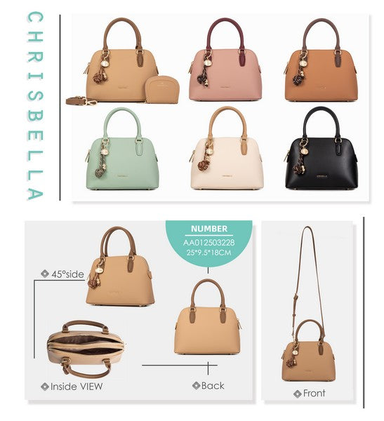 Handtasche mit Portemonnaie & Strap