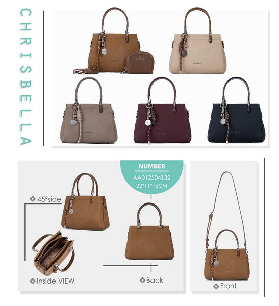 Handtasche mit Portemonnaie & Strap
