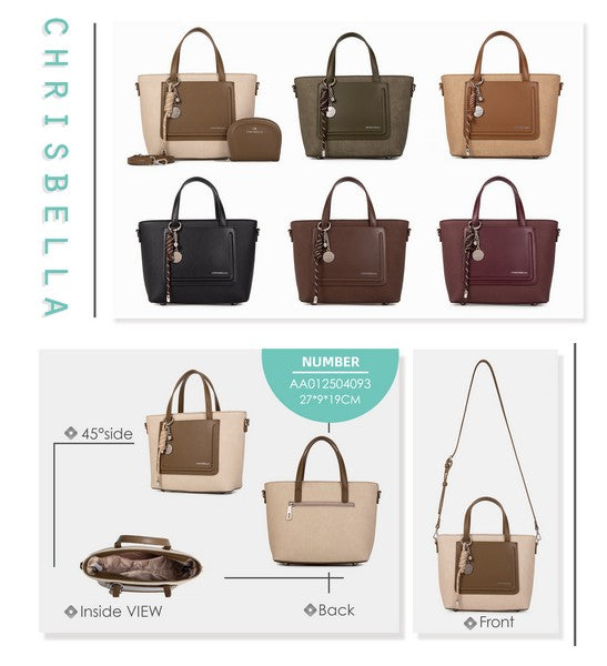 Handtasche mit Portemonnaie & Strap